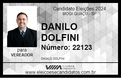 Candidato DANILO DOLFINI 2024 - MOGI GUAÇU - Eleições