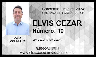 Candidato ELVIS CEZAR 2024 - SANTANA DE PARNAÍBA - Eleições