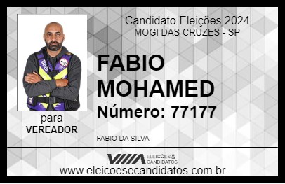 Candidato FABIO MOHAMED 2024 - MOGI DAS CRUZES - Eleições