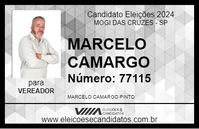 Candidato MARCELO CAMARGO 2024 - MOGI DAS CRUZES - Eleições