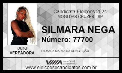 Candidato SILMARA NEGA 2024 - MOGI DAS CRUZES - Eleições