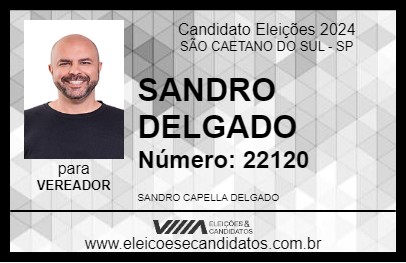 Candidato SANDRO DELGADO 2024 - SÃO CAETANO DO SUL - Eleições