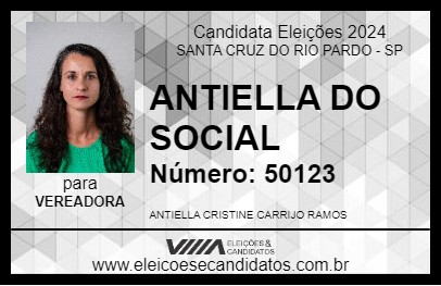 Candidato ANTIELLA 2024 - SANTA CRUZ DO RIO PARDO - Eleições