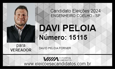 Candidato DAVI PELOIA 2024 - ENGENHEIRO COELHO - Eleições