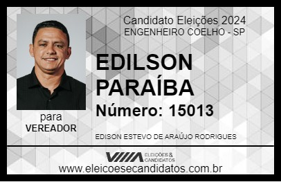 Candidato EDILSON PARAÍBA 2024 - ENGENHEIRO COELHO - Eleições