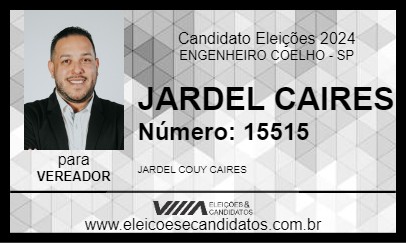 Candidato JARDEL CAIRES 2024 - ENGENHEIRO COELHO - Eleições