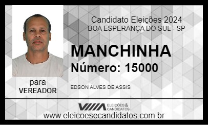 Candidato MANCHINHA 2024 - BOA ESPERANÇA DO SUL - Eleições