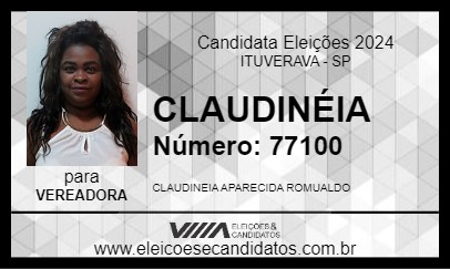 Candidato CLAUDINÉIA 2024 - ITUVERAVA - Eleições