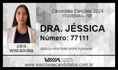 Candidato DRA. JÉSSICA 2024 - ITUVERAVA - Eleições