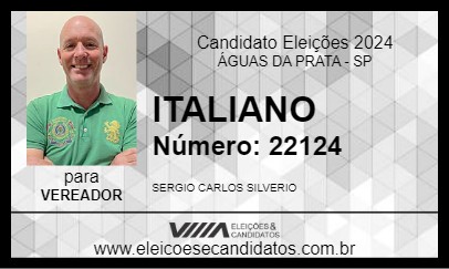 Candidato ITALIANO 2024 - ÁGUAS DA PRATA - Eleições