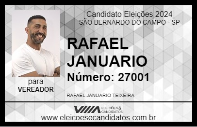 Candidato RAFAEL  JANUARIO 2024 - SÃO BERNARDO DO CAMPO - Eleições