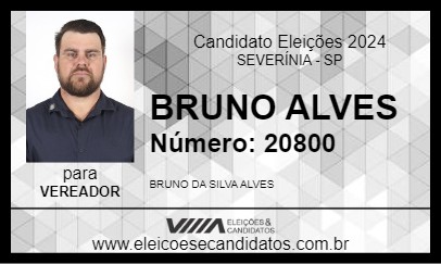 Candidato BRUNO ALVES 2024 - SEVERÍNIA - Eleições