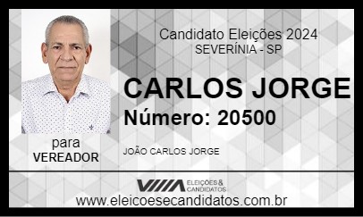 Candidato CARLOS JORGE 2024 - SEVERÍNIA - Eleições