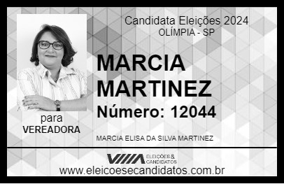 Candidato MARCIA MARTINEZ 2024 - OLÍMPIA - Eleições