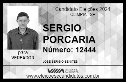 Candidato SERGIO PORCARIA 2024 - OLÍMPIA - Eleições