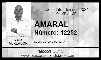 Candidato AMARAL 2024 - OLÍMPIA - Eleições