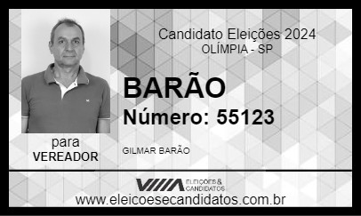 Candidato BARÃO 2024 - OLÍMPIA - Eleições