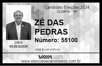 Candidato ZÉ DAS PEDRAS 2024 - OLÍMPIA - Eleições