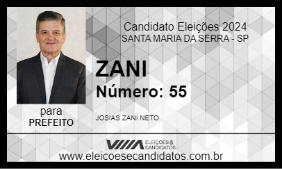 Candidato ZANI 2024 - SANTA MARIA DA SERRA - Eleições