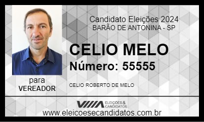 Candidato CELIO MELO 2024 - BARÃO DE ANTONINA - Eleições