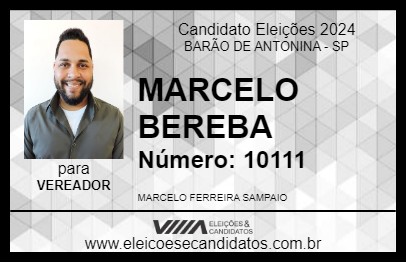 Candidato MARCELO BEREBA 2024 - BARÃO DE ANTONINA - Eleições