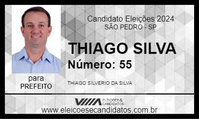 Candidato THIAGO SILVA 2024 - SÃO PEDRO - Eleições