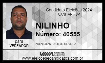 Candidato NILINHO 2024 - CANITAR - Eleições