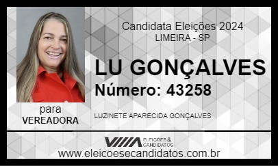 Candidato LU GONÇALVES 2024 - LIMEIRA - Eleições