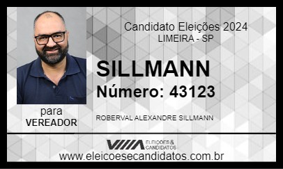 Candidato SILLMANN 2024 - LIMEIRA - Eleições