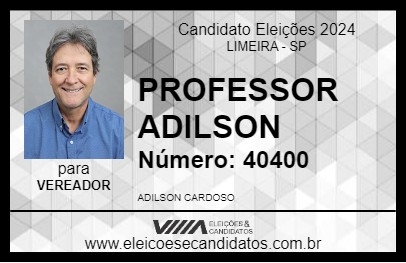 Candidato PROFESSOR ADILSON 2024 - LIMEIRA - Eleições