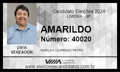 Candidato AMARILDO 2024 - LIMEIRA - Eleições