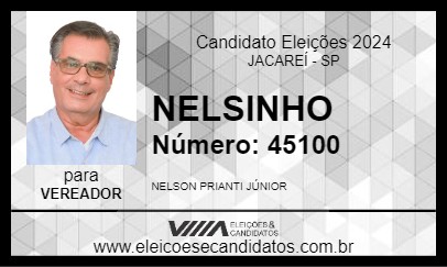 Candidato NELSINHO 2024 - JACAREÍ - Eleições