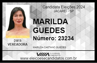 Candidato MARILDA GUEDES 2024 - JACAREÍ - Eleições