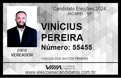 Candidato VINÍCIUS PEREIRA 2024 - JACAREÍ - Eleições