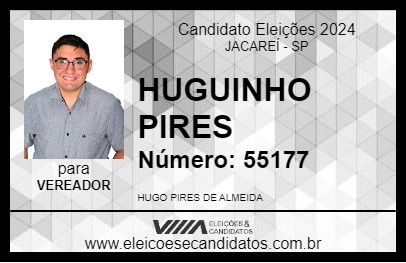 Candidato HUGUINHO PIRES 2024 - JACAREÍ - Eleições