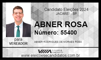 Candidato ABNER ROSA 2024 - JACAREÍ - Eleições