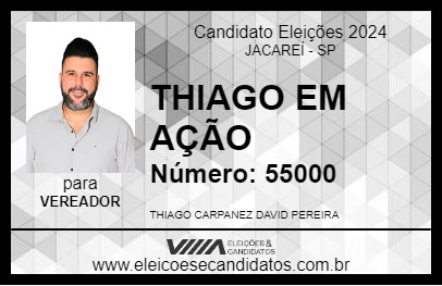 Candidato THIAGO EM AÇÃO 2024 - JACAREÍ - Eleições