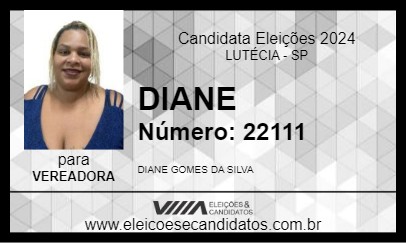 Candidato DIANE 2024 - LUTÉCIA - Eleições