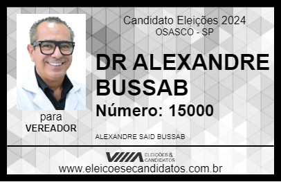 Candidato DR ALEXANDRE BUSSAB 2024 - OSASCO - Eleições