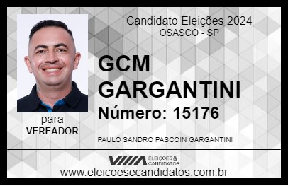 Candidato GC GARGANTINI 2024 - OSASCO - Eleições