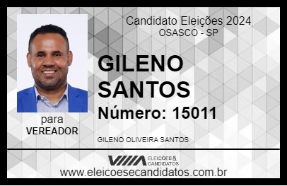 Candidato GILENO SANTOS 2024 - OSASCO - Eleições