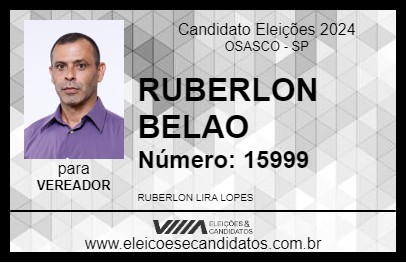 Candidato RUBERLON BELAO 2024 - OSASCO - Eleições