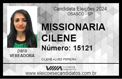 Candidato MISSIONARIA CILENE 2024 - OSASCO - Eleições