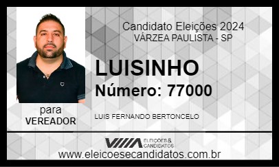 Candidato LUISINHO 2024 - VÁRZEA PAULISTA - Eleições