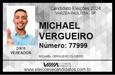 Candidato MICHAEL VERGUEIRO 2024 - VÁRZEA PAULISTA - Eleições