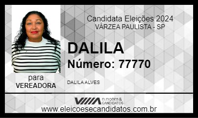 Candidato DALILA 2024 - VÁRZEA PAULISTA - Eleições