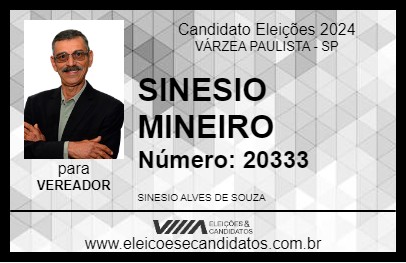 Candidato SINESIO MINEIRO 2024 - VÁRZEA PAULISTA - Eleições