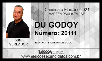 Candidato DU GODOY 2024 - VÁRZEA PAULISTA - Eleições