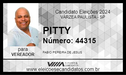 Candidato PITTY 2024 - VÁRZEA PAULISTA - Eleições