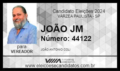 Candidato JOÃO JM 2024 - VÁRZEA PAULISTA - Eleições